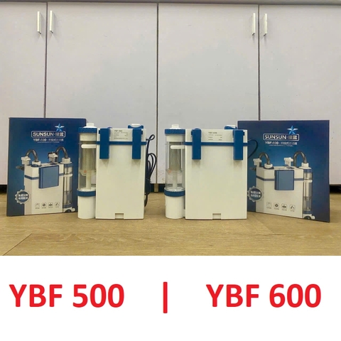Lọc treo Sunsun YBF 600 cho bể cá cảnh có khoang lắng phân, hút mặt và hút đáy, hoạt động êm