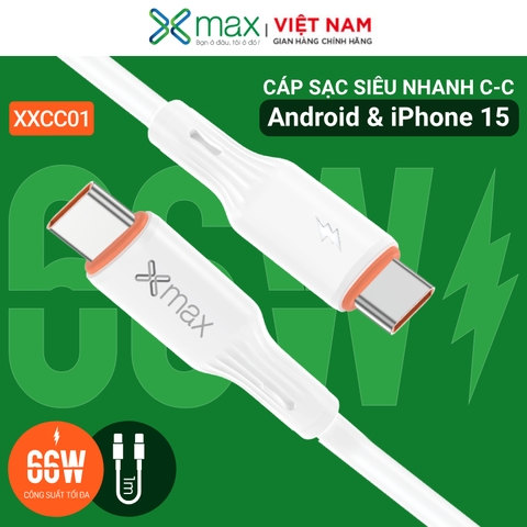 Cáp Sạc Siêu Nhanh 66W C to C XMAX XXCC01
