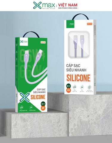 Cáp Silicone Sạc Siêu Nhanh 66W C to C XMAX XXCC02