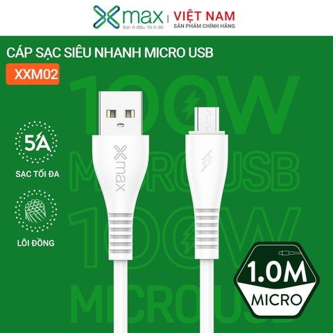 Cáp Sạc Siêu Nhanh 100W Micro USB XMAX XXM02 (Fast-Charging Data Cable)