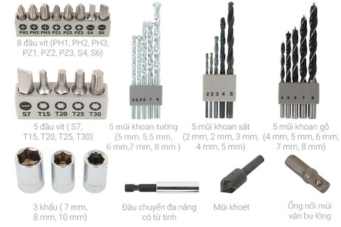 Bộ dụng cụ đa năng 34 món Bosch X-Line