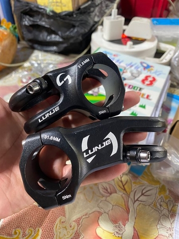 Pô tăng Nhôm 31.8 LUNJE Nghiêng 15 Độ Dài 50/70mm