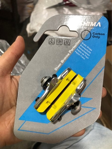 GÔM THẮNG VÀNH CARBON ASHIMA GÔM ROAD ĐẾ + GÔM CACBON ARS-75 CR-P