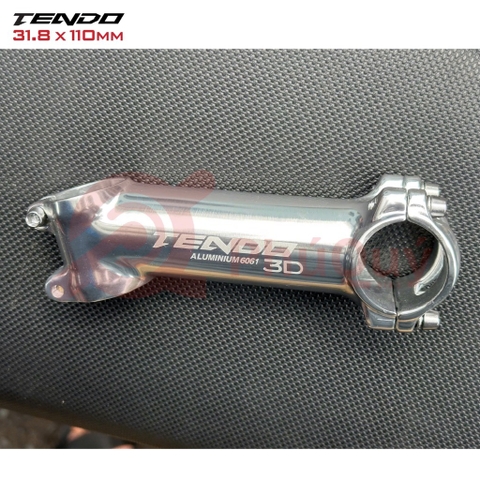 Pô tăng TENDO 31.8 x 110mm Nhôm Bạc Nghiêng 17 Độ PT02