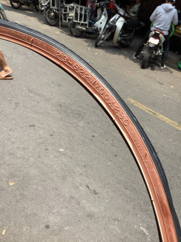 VỎ KENDA VN 700x23c VIỀN NÂU
