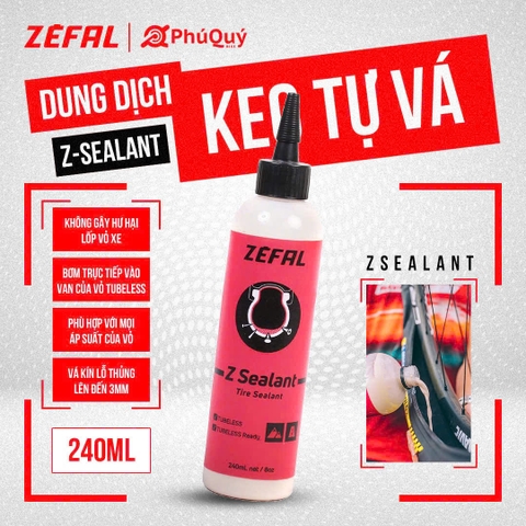 Keo tự vá ZEFAL Z-Sealant 240ml (VAT)