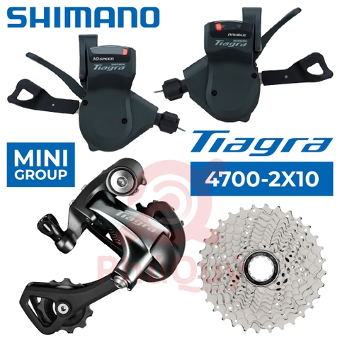 Group SHIMANO TIAGRA 4700 3 Món (Tay Cóc Bấm Xả, Cùi Đề, Líp)