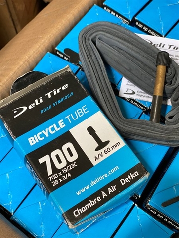 Ruột xe đạp Deli Tire 700x19/23 van Mỹ 60mm A/V (VAT)
