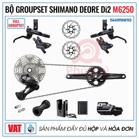 GROUP SHIMANO MTB M6250 Di2 CÓ VAT