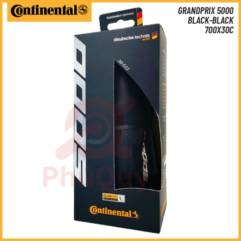 Vỏ Gấp Đen 700x30c Continental Grand Prix 5000 Handmade in Germany Chính Hãng (VAT)