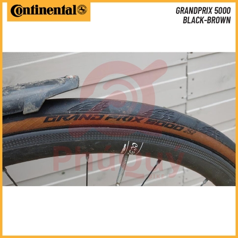 Vỏ gấp nâu 700x25c Continental Grand Prix 5000 Handmade in Germany chính hãng