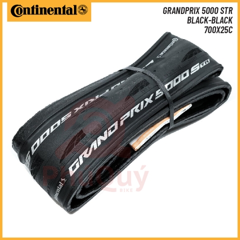 Vỏ gấp 700x25c ĐEN Continental 5000 STR Grand Prix Tubeless