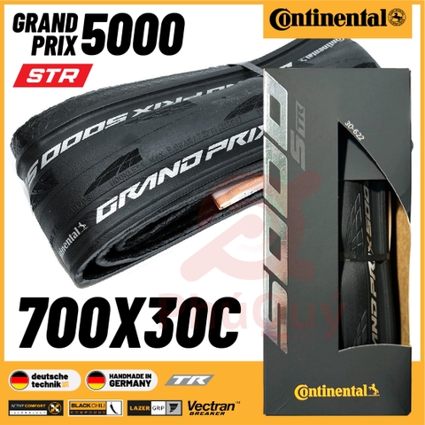 Vỏ gấp 700x30c ĐEN Continental 5000 STR Grand Prix Tubeless
