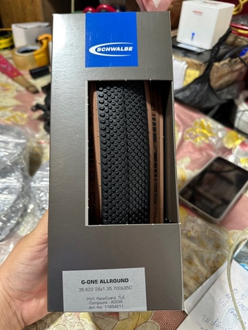 Vỏ SCHWALBE G-One Allround TUBELESS Hông Nâu 700x35c / 28x1.35 / 29x1.35