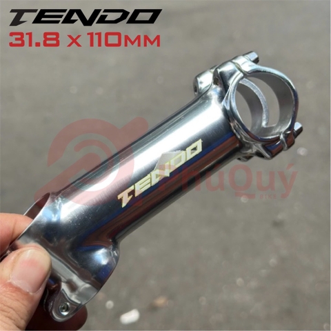 Pô tăng TENDO 31.8 x 110mm Nhôm Bạc Nghiêng 17 Độ PT02