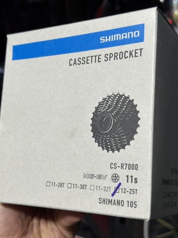 LÍP 11 R7000 SHIMANO 12-25T HÀNG HỘP CHÍNH HÃNG