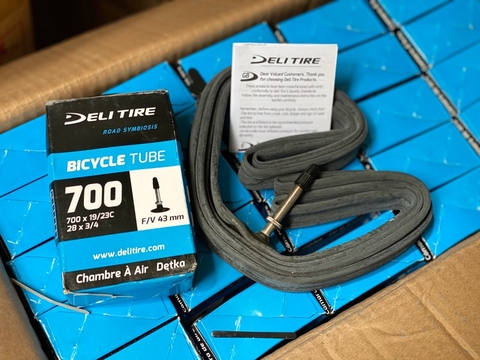 Ruột xe đạp Deli Tire 700x19/23 van Pháp 43mm F/V (VAT)