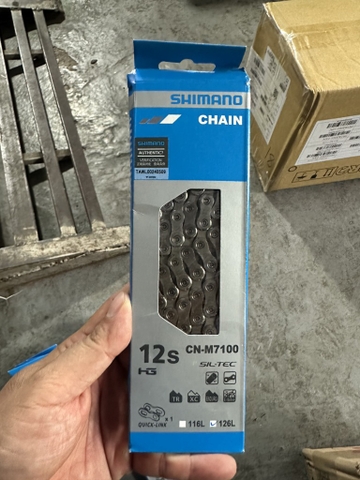 SÊN 12 SPEED SHIMANO SLX CN-M7100 126 MẮT CÓ HỘP