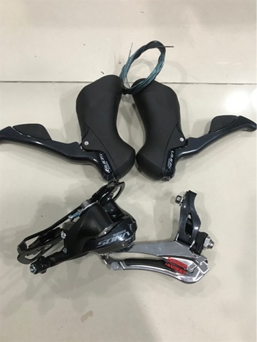 Group Mini SHIMANO Sora R3000 2-9 (Bộ 3 Món Tay Lắc Sang Dĩa Cùi Đề)