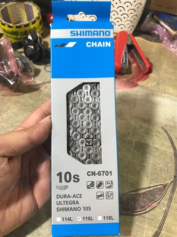 SÊN 10 MẮT RỖNG SHIMANO CN-6701 116S HÀNG HỘP