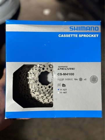 LÍP 10 M4100 SHIMANO 11-42T HÀNG HỘP CHÍNH HÃNG