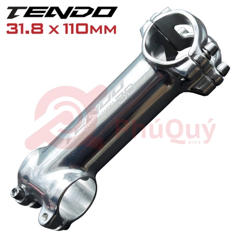 Pô tăng TENDO 31.8 x 110mm Nhôm Bạc Nghiêng 17 Độ PT02