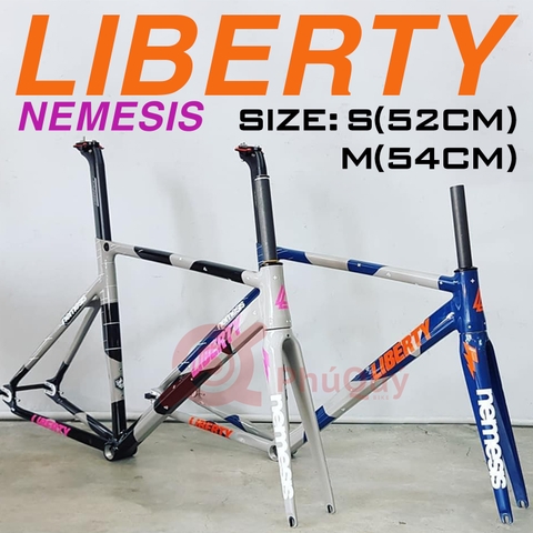 Khung Liberty Nemesis V1 Track Phuộc Carbon