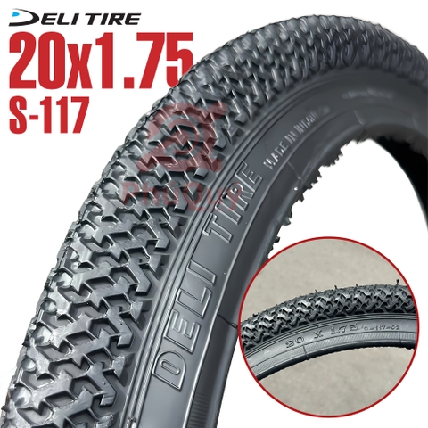Vỏ Deli 20x1.75 (S-117) (VAT)