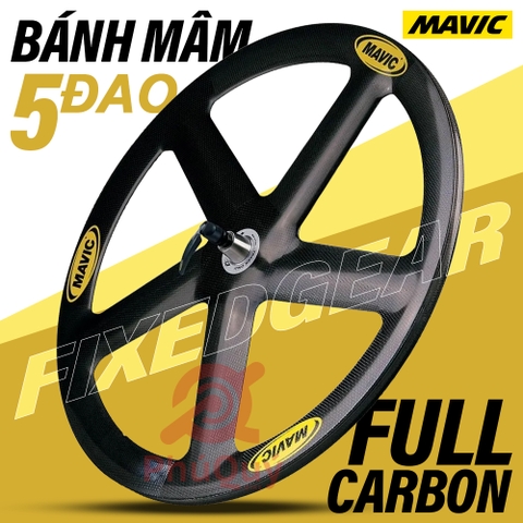 BÁNH 5 ĐAO FULL CARBON MAVIC FIXEDGEAR