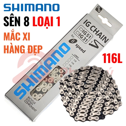 Sên 8 SHIMANO MẮC XI HÀNG ĐẸP LOẠI 1 NHÁI