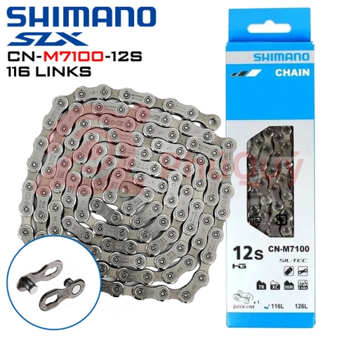 SÊN 12 SPEED SHIMANO SLX CN-M7100 116 MẮT CÓ HỘP