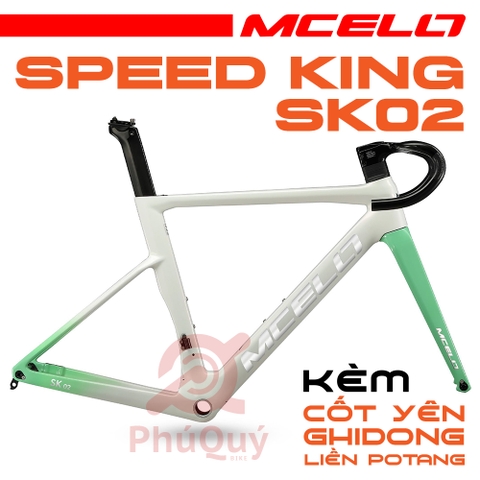 Khung Road MCELO SK02 Kèm Cốt Yên, Ghidong Liền Potang