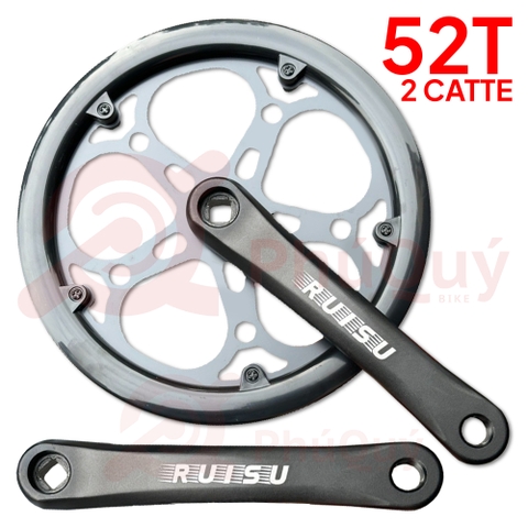 Dĩa Ruisu 52T có 2 CATTE Giò Nhôm Vành Dĩa Sắt