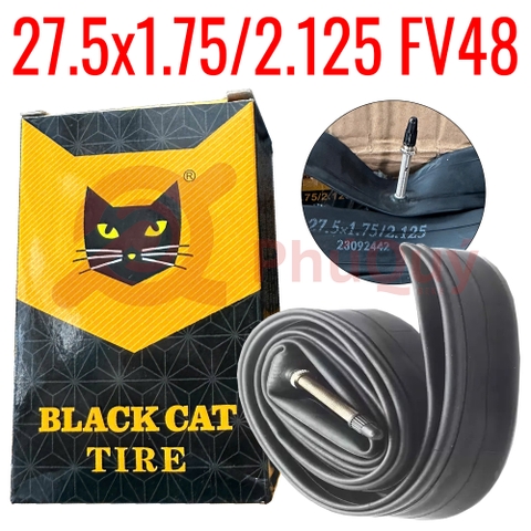 Ruột 27.5 x1.75/2.125  FV 48 BLACK CAT