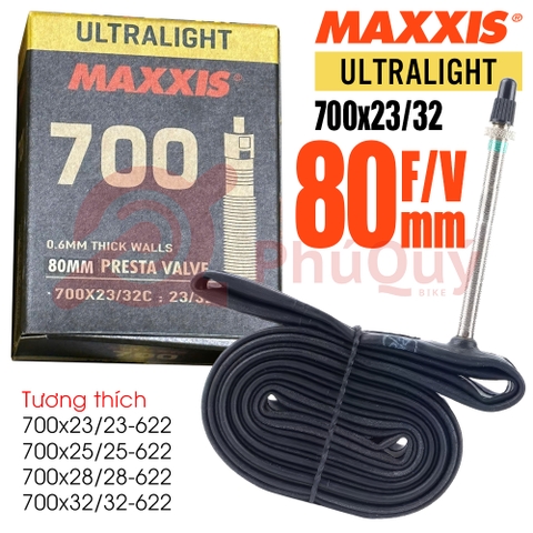 Ruột MAXXIS VN SIÊU MỎNG 700x23/32 FV 80 (80gr)