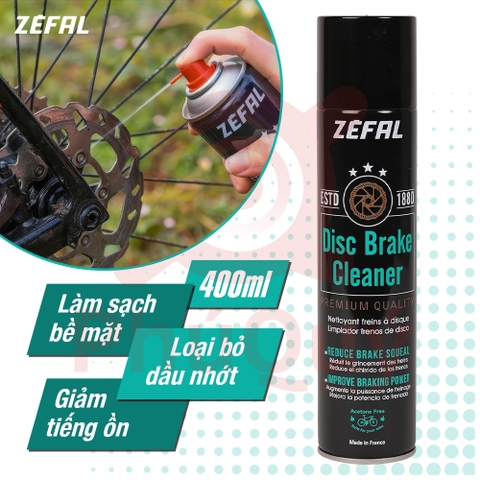 Chai xịt vệ sinh thắng đĩa ZEFAL Disc Brake Cleaner 400ml (VAT)