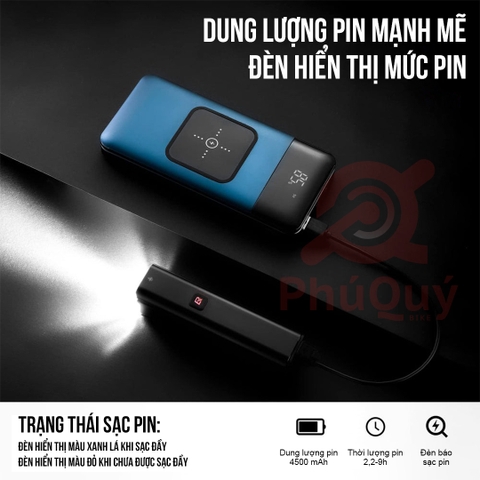 ĐÈN ROCKBROS 1000 LUMENS 4500mAh CHỐNG NƯỚC IPX6 RHL1000
