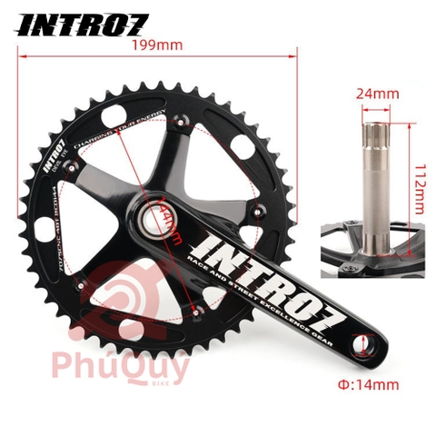Dĩa Trục Rỗng INTRO 7 Kèm BB 5 Lỗ 48T 144BCD