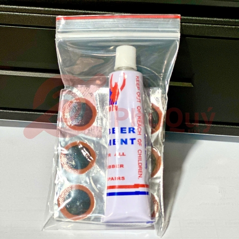 Miếng Vá Ruột Xe (36Miếng) Và Tuýp Keo 20ml
