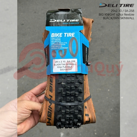 Vỏ Deli GẤP 29x2.1 HÔNG NÂU BIG KNIGHT SA-258