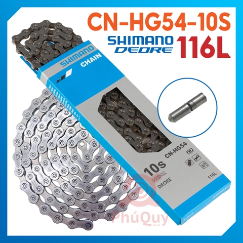 SÊN 10 SPEED SHIMANO CN-HG54 116 MẮT CÓ HỘP
