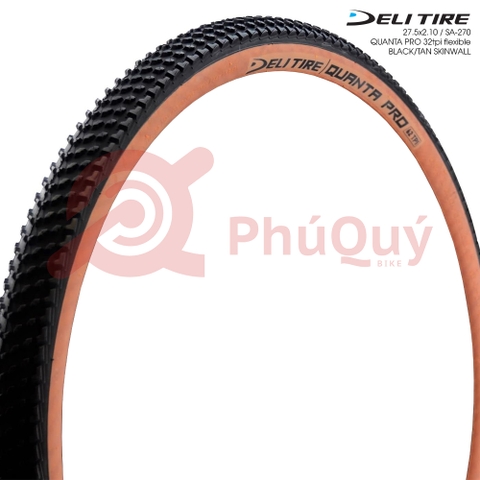 Vỏ Deli GẤP 27.5x2.1 HÔNG NÂU QUANTA PRO SA-270