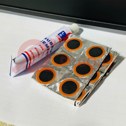 Miếng Vá Ruột Xe (36Miếng) Và Tuýp Keo 20ml