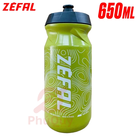 Bình nước xe đạp ZEFAL mẫu mới 650ml mẫu 2 (VAT)
