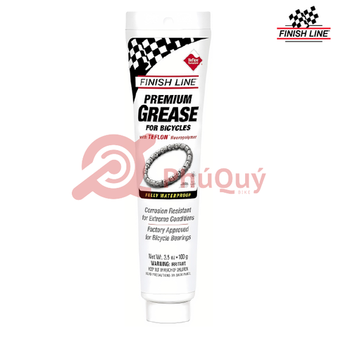 MỠ BÒ FINISH LINE CHO XE ĐẠP VỚI TEFLON TUÝP PREMIUM GREASE 100g