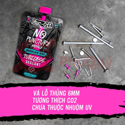 140ml Bịch Keo Tự Vá Lốp Không Ruột MTB Tubeless Sealant MUC-OFF