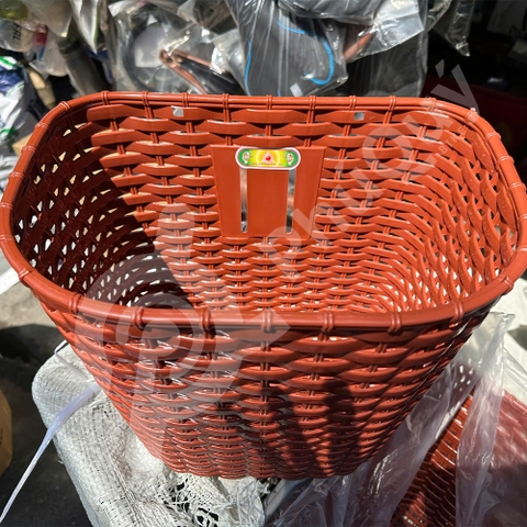 Rổ Nhựa Giả Mây Cao Màu Nâu / Đen / Xám