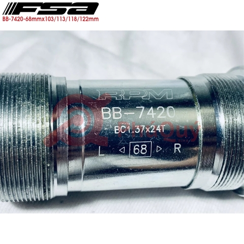 Cốt Giữa Bạc Đạn FSA RPM BB-7420 68x103/110/118/122mm