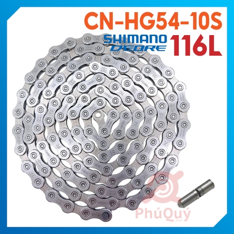 SÊN 10 SPEED SHIMANO CN-HG54 116 MẮT CÓ HỘP