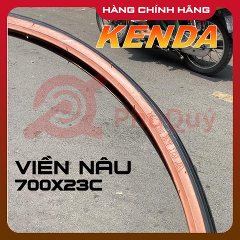 VỎ KENDA VN 700x23c VIỀN NÂU